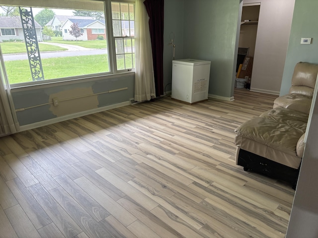 814 N Lakeview Ave, Sturgis, MI 49091 - sitting room with baseboards and light wood-type flooring
