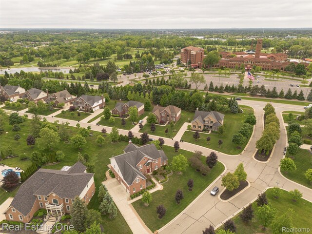15390 Prestwick Cir, Northville, MI 48168 - drone / aerial view of a nearby body of water