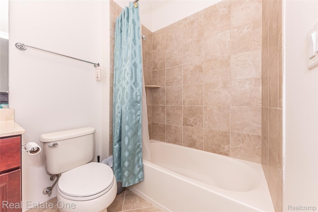 15390 Prestwick Cir, Northville, MI 48168 - full bath with vanity, shower / bathtub combination with curtain, and toilet