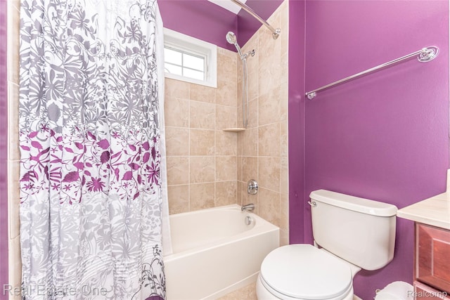 15390 Prestwick Cir, Northville, MI 48168 - full bathroom with shower / tub combo with curtain and toilet