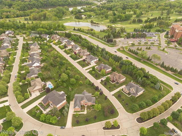 15390 Prestwick Cir, Northville, MI 48168 - view of property location featuring a large body of water and nearby suburban area