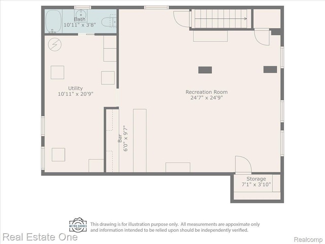 8424 Roosevelt St, Taylor, MI 48180 - floor plan / room layout
