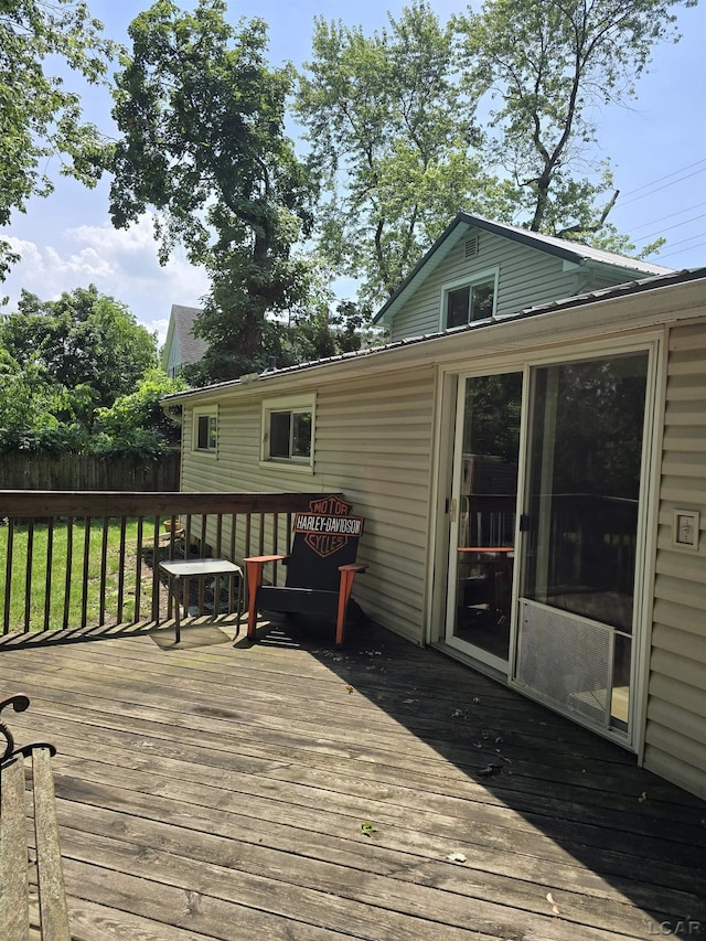 124 N Madison St, Adrian, MI 49221 - view of wooden terrace