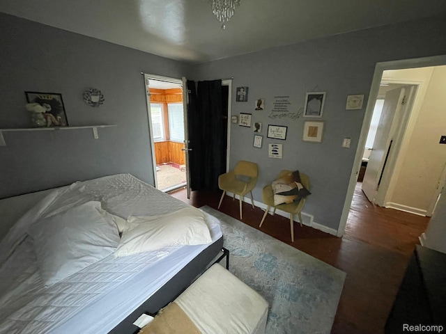 13960 Mettetal St, Detroit, MI 48227 - bedroom with baseboards and wood finished floors