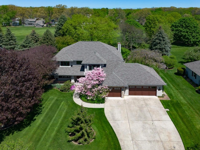 7346 Dunross Dr, Portage, MI 49024 - view of subject property with a heavily wooded area