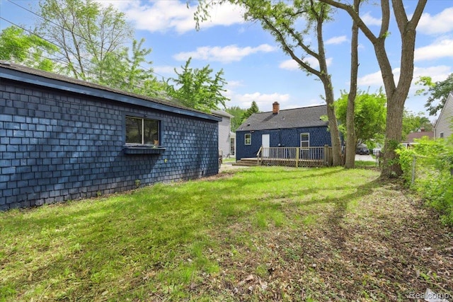 3625 Ellwood Ave, Birmingham, MI 48072 - view of yard featuring a wooden deck