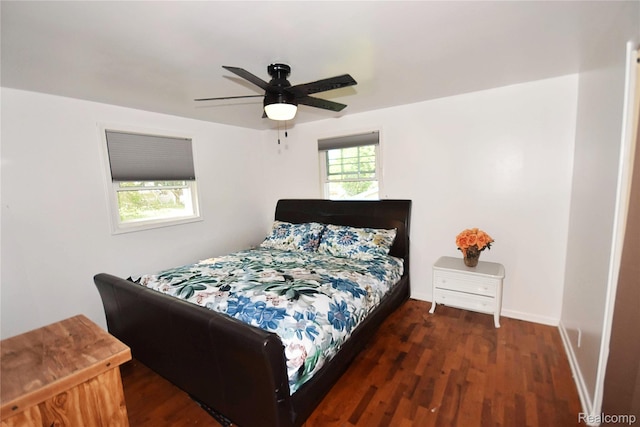 1150 E Hill Rd, Grand Blanc, MI 48439 - bedroom featuring wood finished floors and a ceiling fan