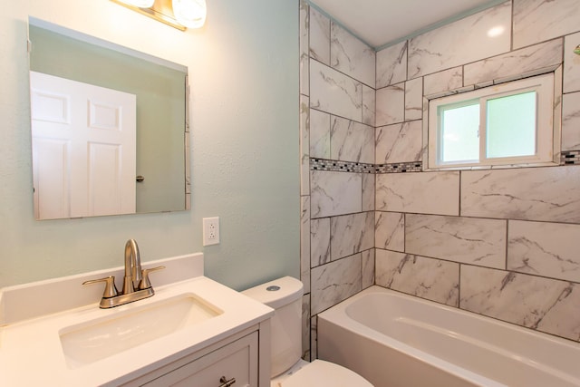 4225 Central Blvd, Ann Arbor, MI 48108 - bathroom featuring vanity, toilet, and  shower combination