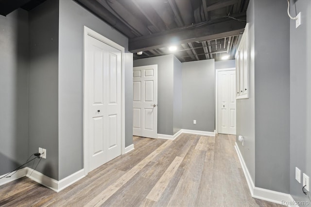 177 Summer Shade Dr, Howell, MI 48843 - hall with light wood-type flooring and baseboards
