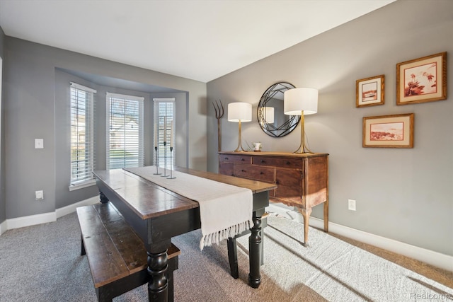 177 Summer Shade Dr, Howell, MI 48843 - dining space with baseboards and carpet