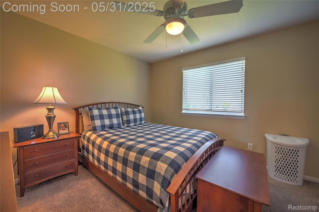 28329 Cottage Ln, New Hudson, MI 48165 - carpeted bedroom with a ceiling fan