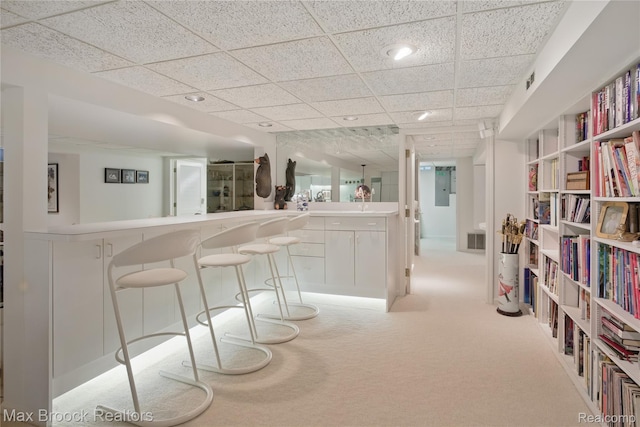 1816 Ledbury Dr, Bloomfield Hills, MI 48304 - bar with carpet flooring and a drop ceiling