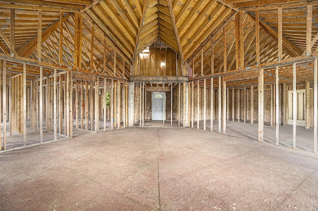 5901 Sweeter Rd, Twin Lake, MI 49457 - miscellaneous room featuring lofted ceiling