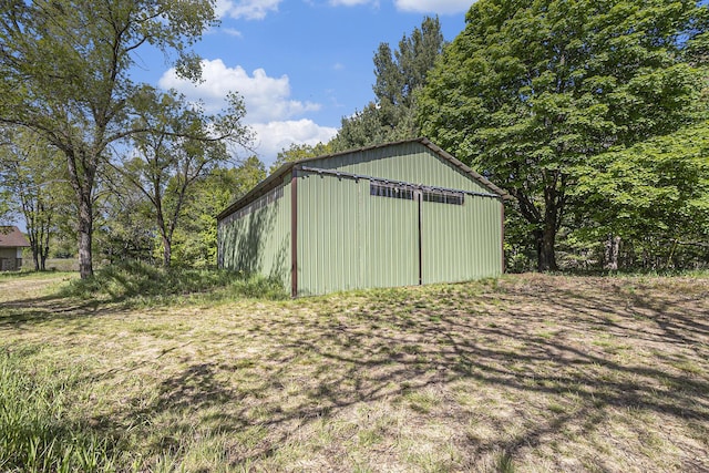 5901 Sweeter Rd, Twin Lake, MI 49457 - view of pole building