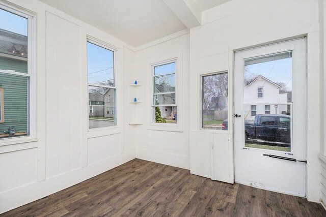 723 Baxter St SE, Grand Rapids, MI 49503 - doorway with dark wood finished floors and plenty of natural light