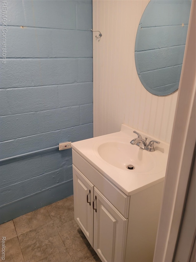 29751 Balmoral St, Garden City, MI 48135 - bathroom with vanity and tile patterned floors