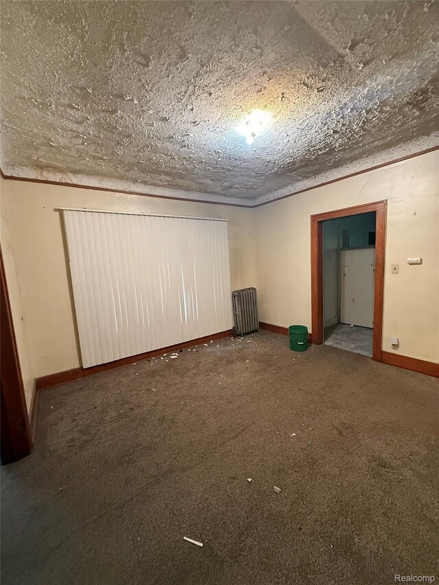 8071 Elgin St, Detroit, MI 48234 - unfurnished room with carpet floors, baseboards, and a textured ceiling