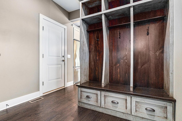 1506 Providence Cove Ct, Byron Center, MI 49315 - mudroom featuring dark wood-style floors and baseboards