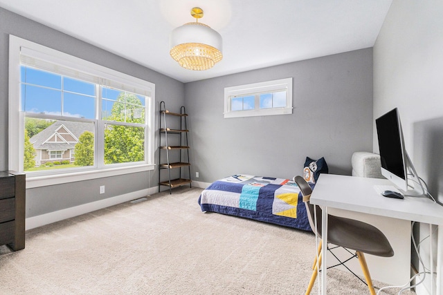 1506 Providence Cove Ct, Byron Center, MI 49315 - bedroom with carpet floors, baseboards, and an office area