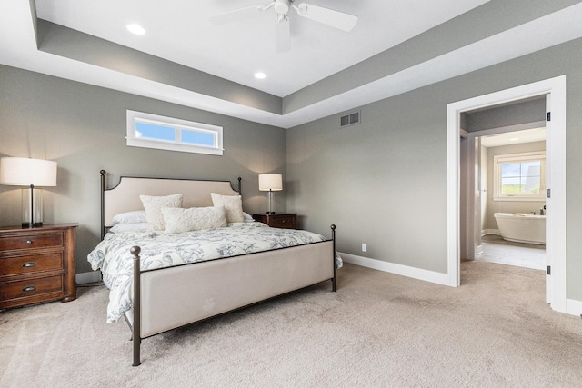 1506 Providence Cove Ct, Byron Center, MI 49315 - bedroom featuring carpet flooring, baseboards, ceiling fan, and recessed lighting