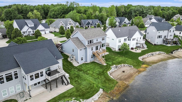 1506 Providence Cove Ct, Byron Center, MI 49315 - aerial perspective of suburban area with a large body of water