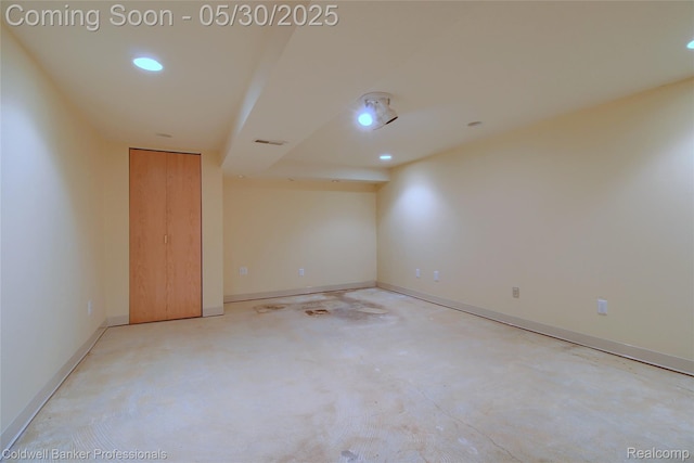 1468 N Morton Taylor Rd, Canton, MI 48187 - unfurnished room with recessed lighting and baseboards