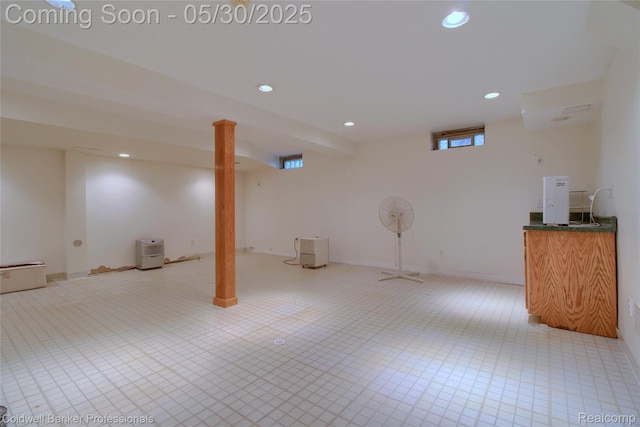 1468 N Morton Taylor Rd, Canton, MI 48187 - below grade area featuring recessed lighting and healthy amount of natural light