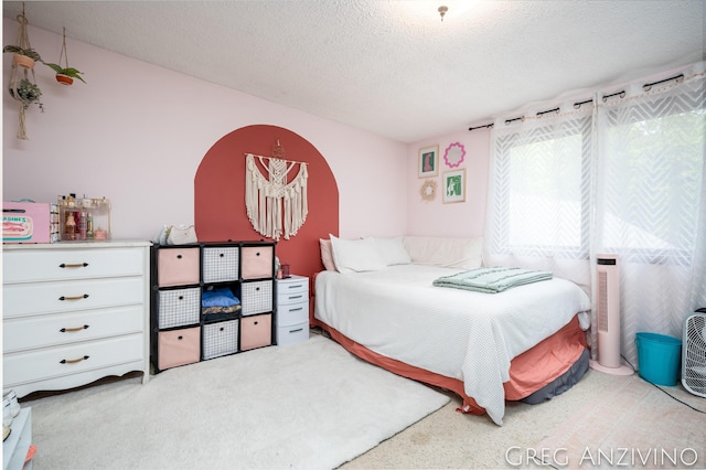 5906 Henry St, Norton Shores, MI 49441 - carpeted bedroom featuring a textured ceiling