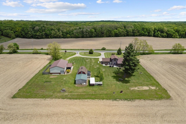 10200 Jerome Rd N, Jerome, MI 49249 - overview of rural landscape with a heavily wooded area