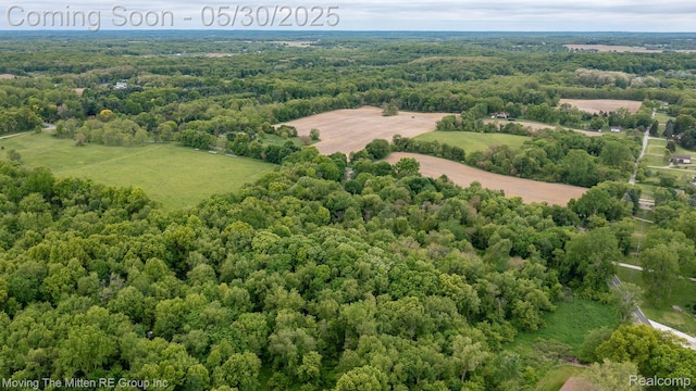 10531 Devils Lake Hwy, Addison, MI 49220 - drone / aerial view of a heavily wooded area