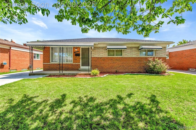 7278 Superior, Center Line, MI 48015 - view of front of property with a front lawn and brick siding