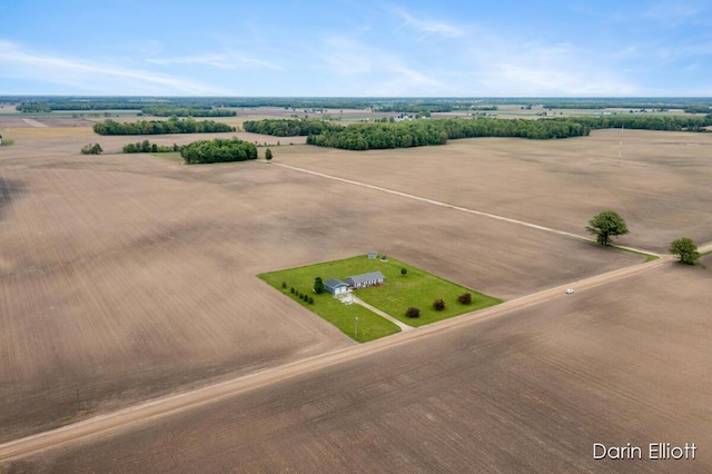 1141 E Tupper Lake Rd, Lake Odessa, MI 48849 - overview of rural landscape with large plots for crops