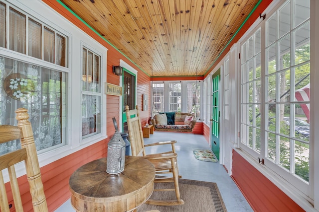 708 S Laurel St, Royal Oak, MI 48067 - sunroom / solarium with wood ceiling