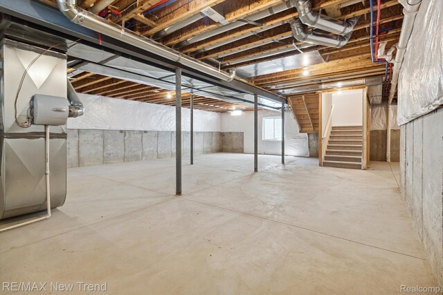 2911 Walsh Dr, Rochester Hills, MI 48309 - basement featuring stairway