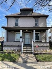 41 Maple St, River Rouge, MI 48218 - american foursquare style home with a porch