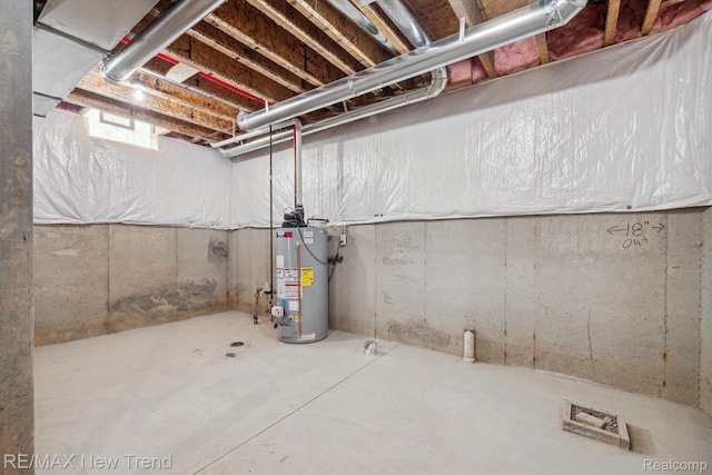 2921 Walsh Dr, Rochester Hills, MI 48309 - unfinished basement with water heater