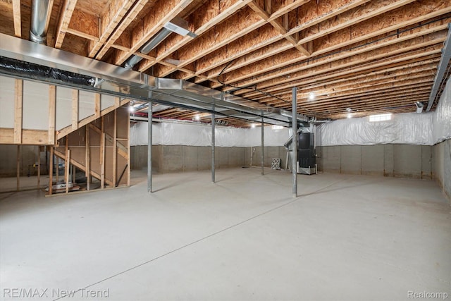 2921 Walsh Dr, Rochester Hills, MI 48309 - unfinished basement featuring heating unit