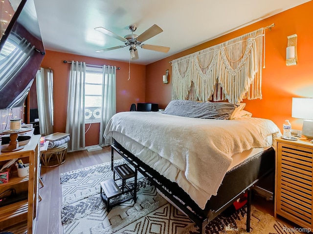 1468 Ruby Ave, Rochester Hills, MI 48309 - bedroom with wood finished floors and ceiling fan