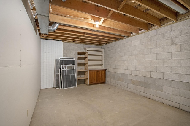 6541 S 6th St, Kalamazoo, MI 49008 - unfinished below grade area featuring concrete block wall