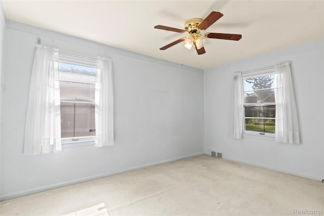 13128 Talbot Ave, Huntington Woods, MI 48070 - unfurnished room with a ceiling fan, carpet, and baseboards