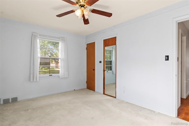 13128 Talbot Ave, Huntington Woods, MI 48070 - spare room with ceiling fan, carpet, and baseboards