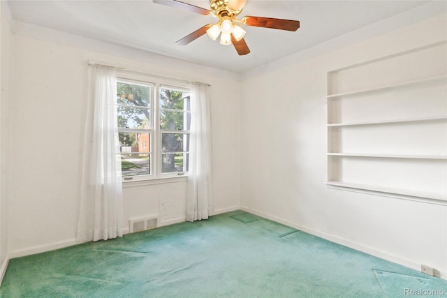 13128 Talbot Ave, Huntington Woods, MI 48070 - carpeted spare room featuring a ceiling fan and baseboards