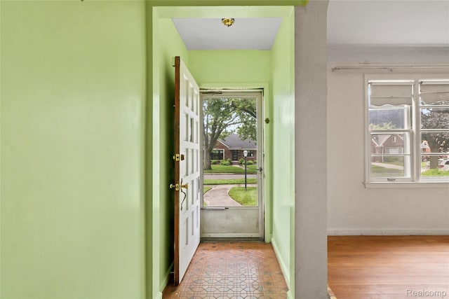 13128 Talbot Ave, Huntington Woods, MI 48070 - entryway featuring healthy amount of natural light and baseboards