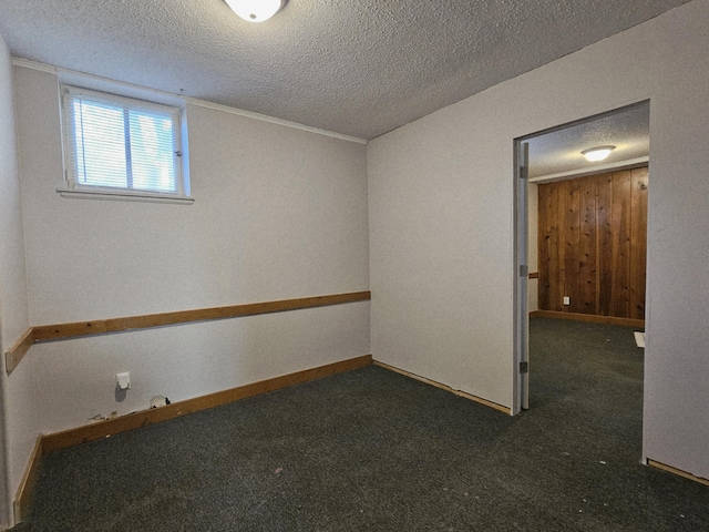 1114 E Michigan Ave, Albion, MI 49224 - empty room with a textured ceiling, carpet, and baseboards