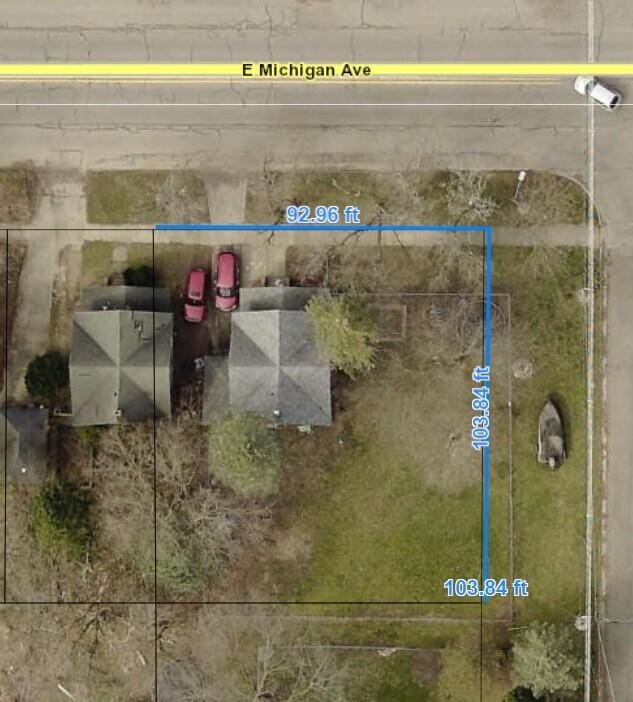 1114 E Michigan Ave, Albion, MI 49224 - aerial map of property and surrounding area