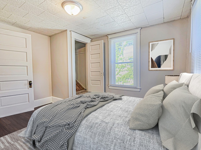 1114 E Michigan Ave, Albion, MI 49224 - bedroom featuring wood finished floors, baseboards, and a closet