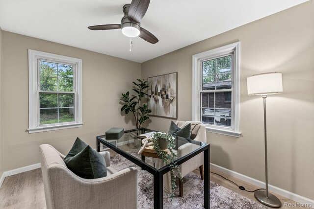 28517 Aberdeen St, Southfield, MI 48076 - office space featuring healthy amount of natural light, baseboards, and wood finished floors