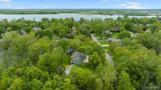 10161 N Loma Cir, Grosse Ile, MI 48138 - bird's eye view of a nearby body of water