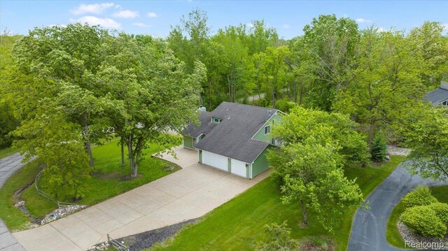 10161 N Loma Cir, Grosse Ile, MI 48138 - view from above of property