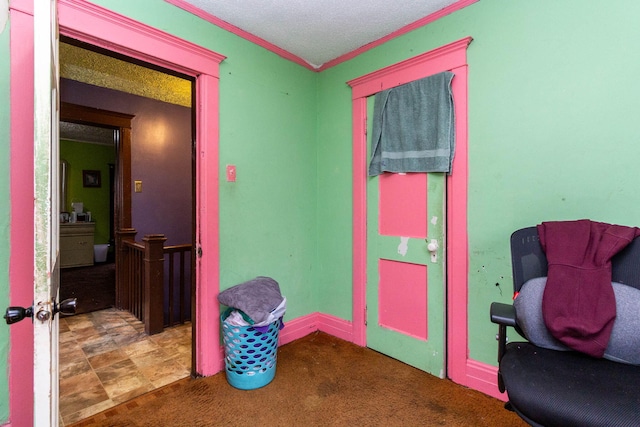 323 Northbound Gratiot Ave, Mount Clemens, MI 48043 - living area with crown molding and carpet